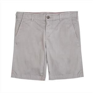 Benson Black Flat Front Slash Pockets Chino Shorts Size 32